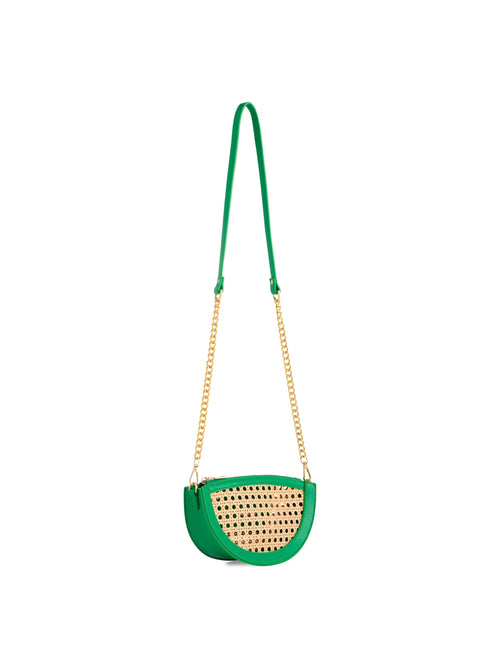 LYRA CRESCENT CROSSBODY / WRISTLET | ORANGE