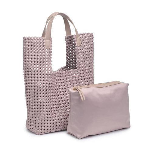 Zenith Zen Hand Woven Knot Tote | Nude