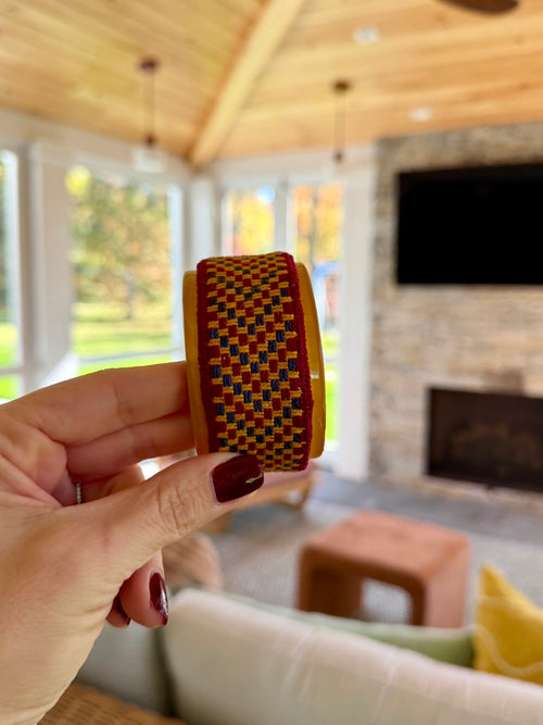 DIY Needlepoint Cuff Bracelet | Chunky Resin Cuff + 2 Patterns