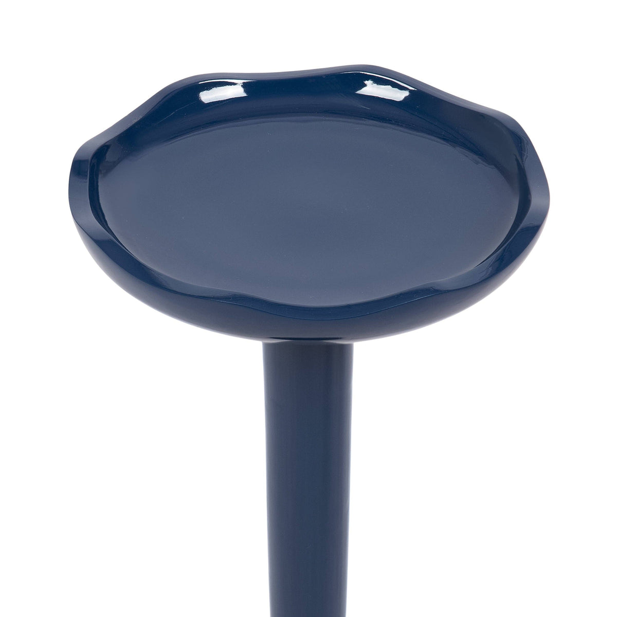 Alessia Colored Drink Table: Navy Blue