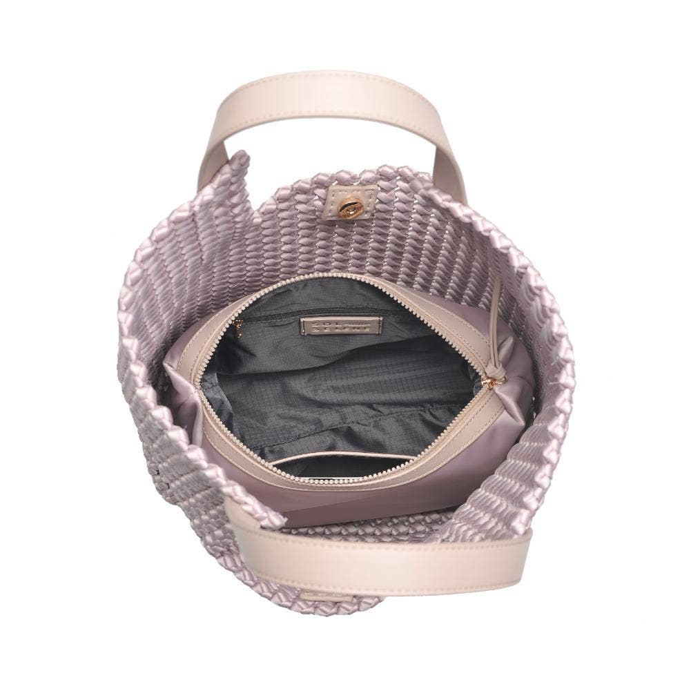Zenith Zen Hand Woven Knot Tote | Nude