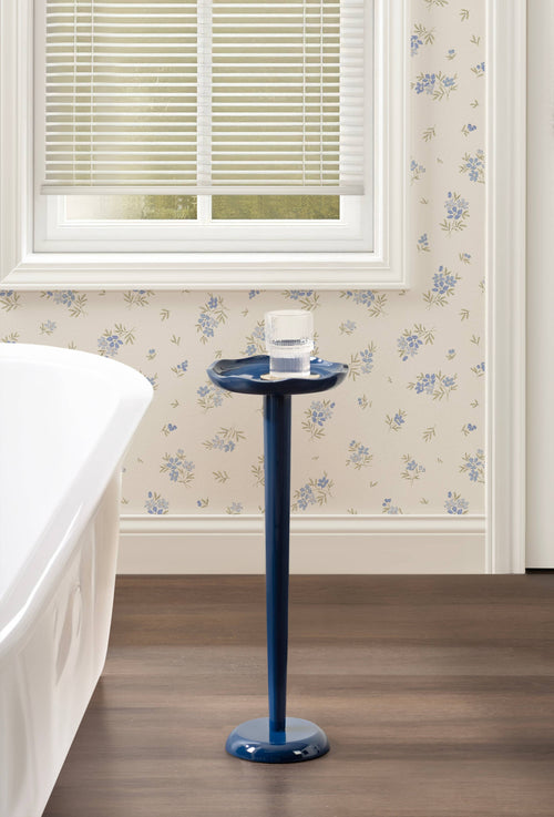 Alessia Colored Drink Table: Navy Blue