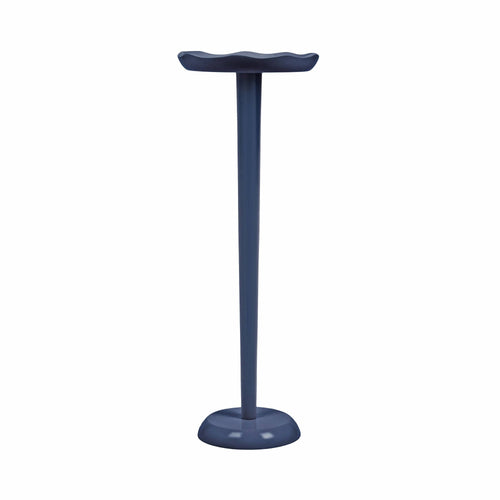 Alessia Colored Drink Table: Navy Blue