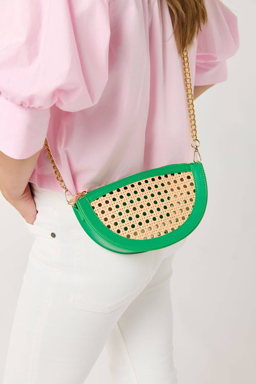 LYRA CRESCENT CROSSBODY / WRISTLET | ORANGE