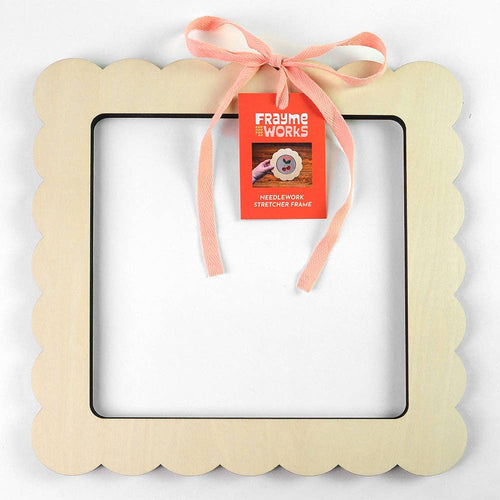 Stretcher Frame | Needlepoint Scallop Square
