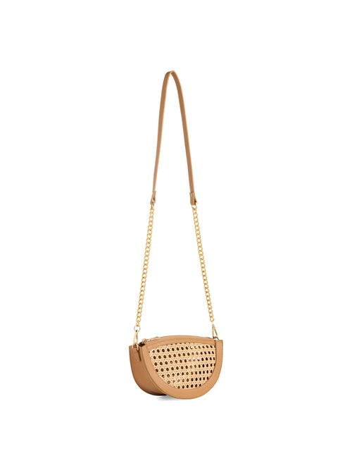 LYRA CRESCENT CROSSBODY / WRISTLET | ORANGE
