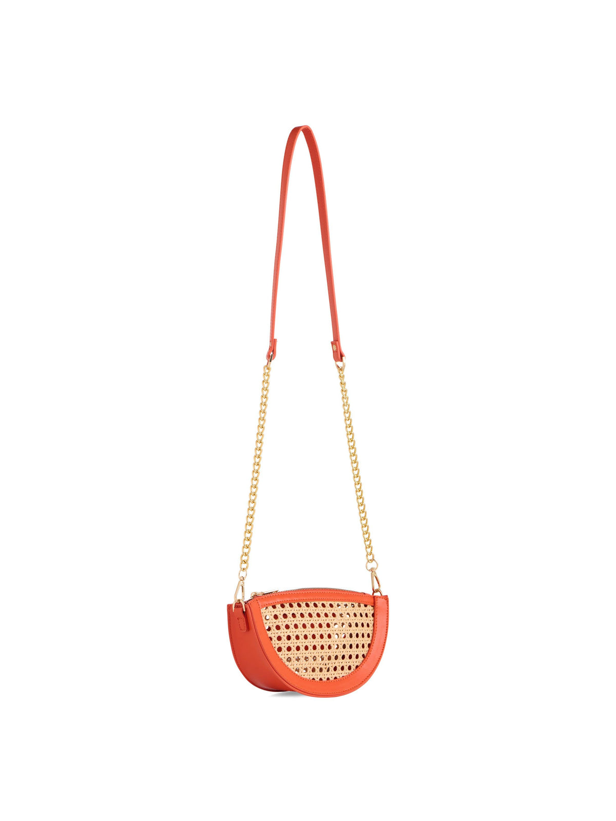 LYRA CRESCENT CROSSBODY / WRISTLET | ORANGE
