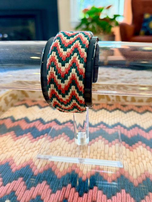 DIY Needlepoint Cuff Bracelet | Chunky Resin Cuff + 2 Patterns