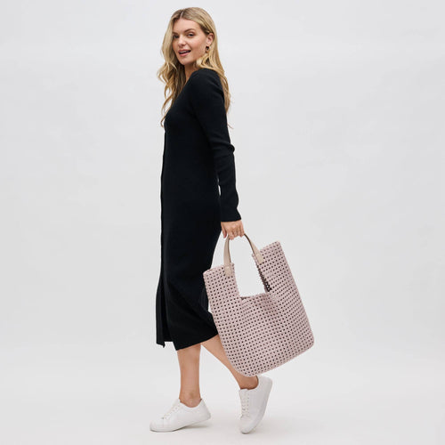 Zenith Zen Hand Woven Knot Tote | Nude