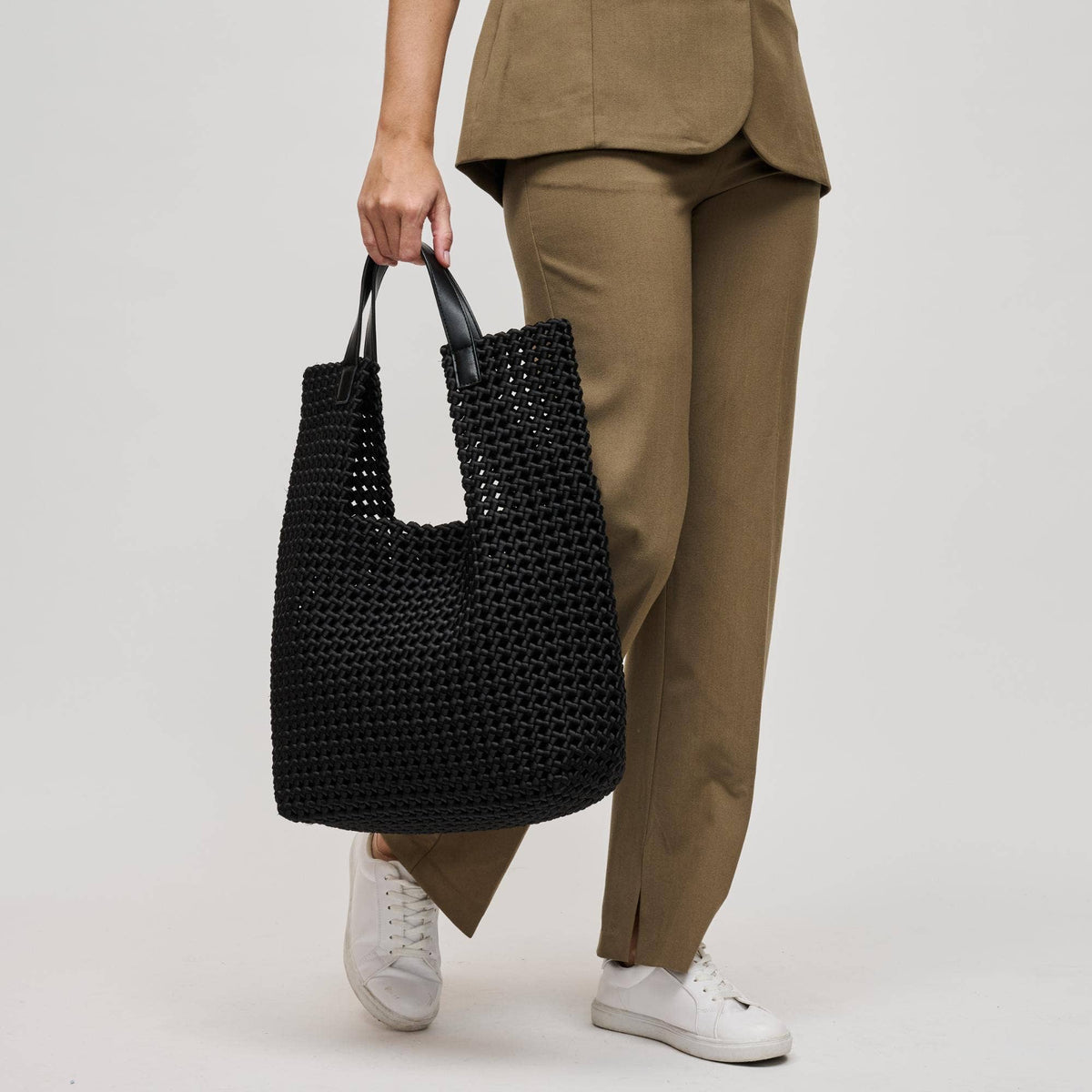 Zenith Zen Hand Woven Knot Tote | Nude