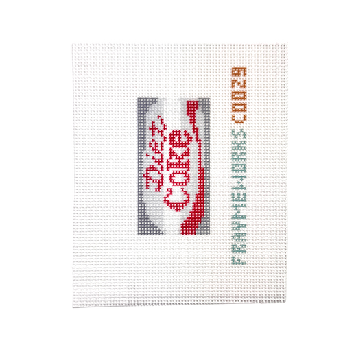 Diet Coke 1.25"x 2.5" Mini Needlepoint Canvas